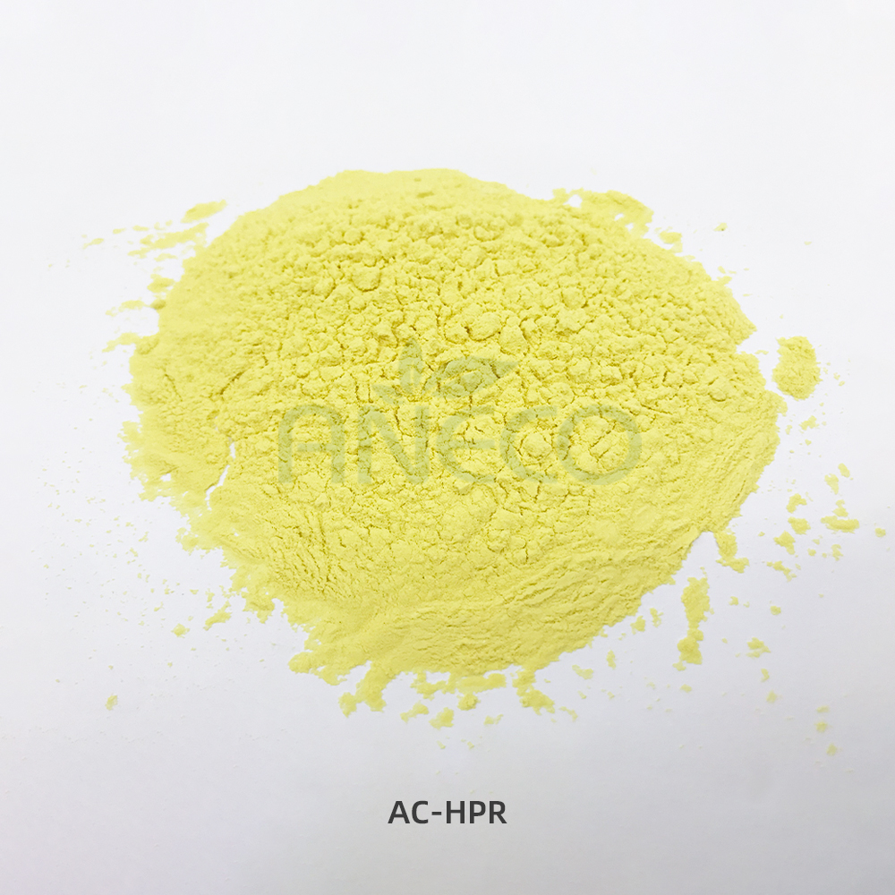 AC-HPR yellow powder sample