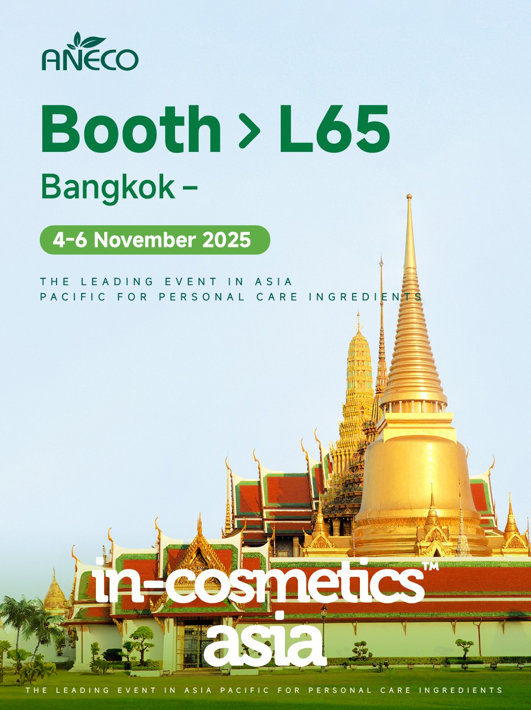 Discover ANECO’s Latest Beauty Innovations at in-cosmetics Asia 2025